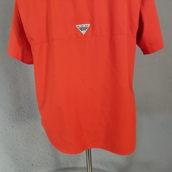 Columbia PFG Florida Gators Omni shade shirt men's medium orange Outdoor fishing - Picture 11 of 13
